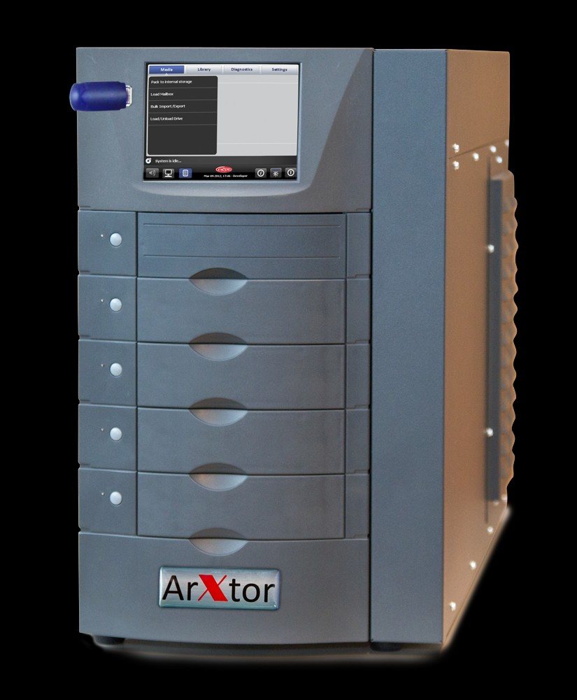 DISC optical archive library appliance